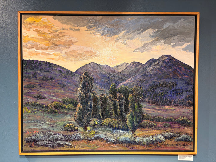Idyllic Landscape With Troubled Sky