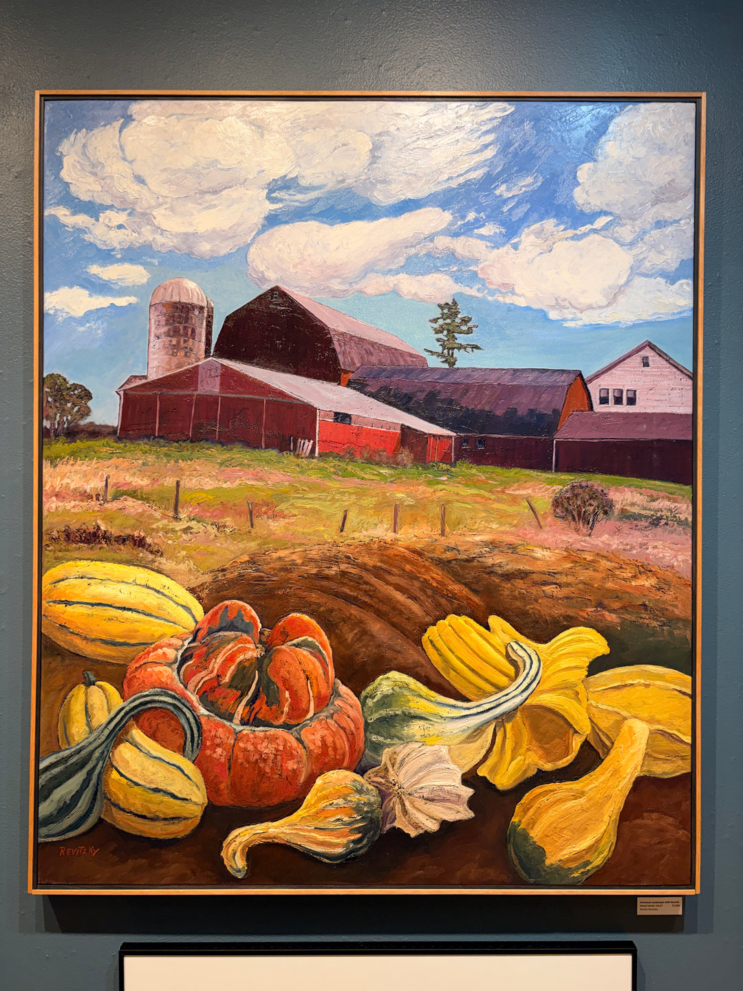 American Landscape With Gourds