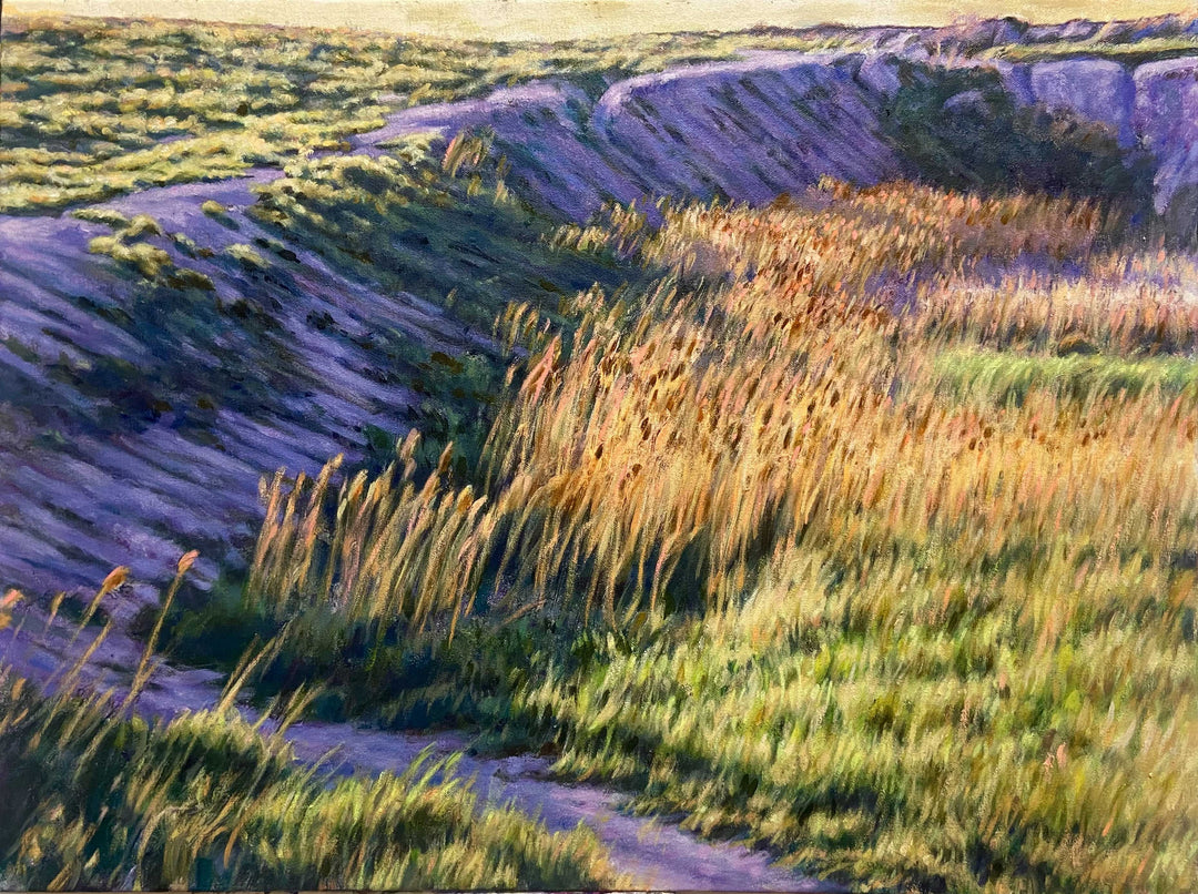 Purple Cliffs in Spring
