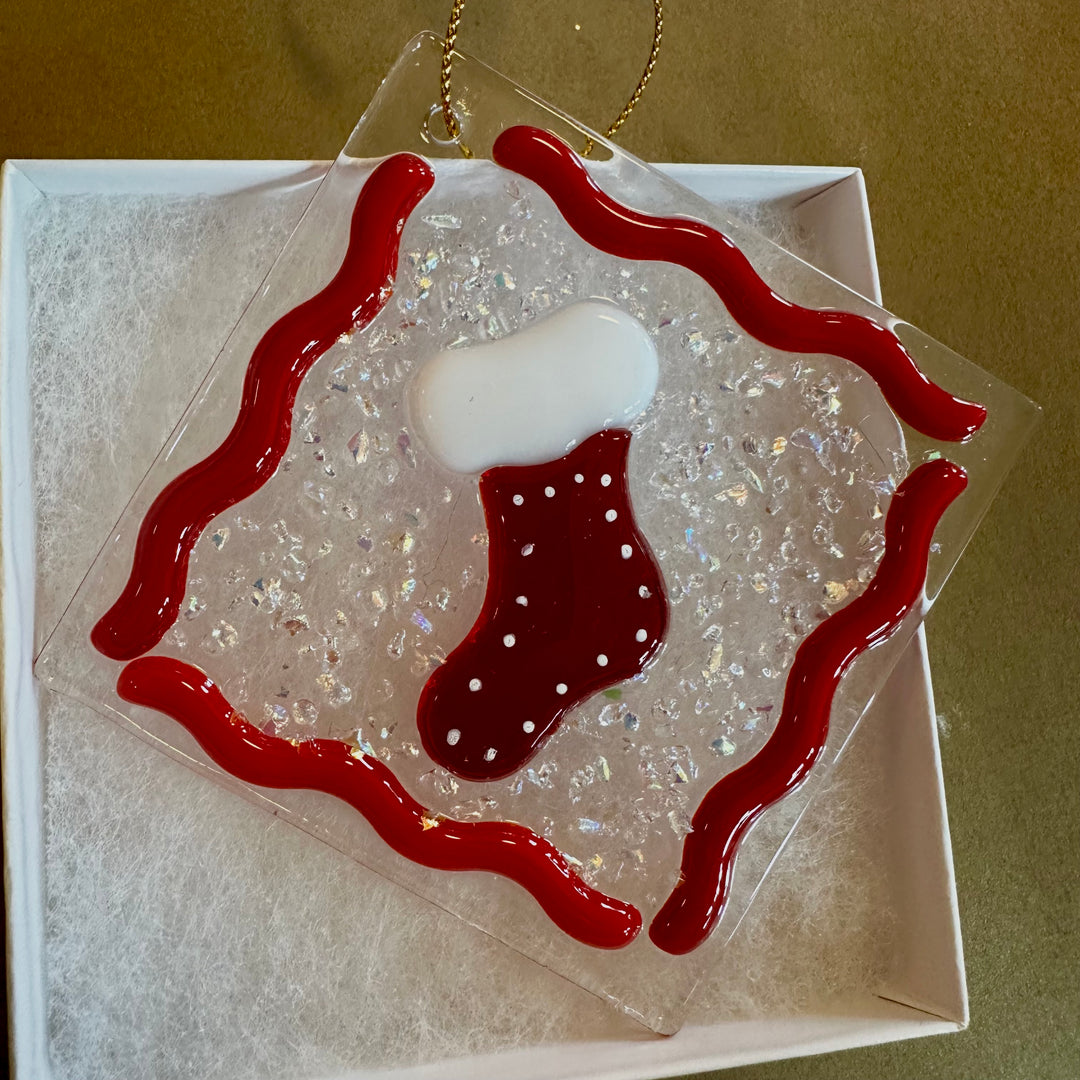 Stocking Ornament - Red