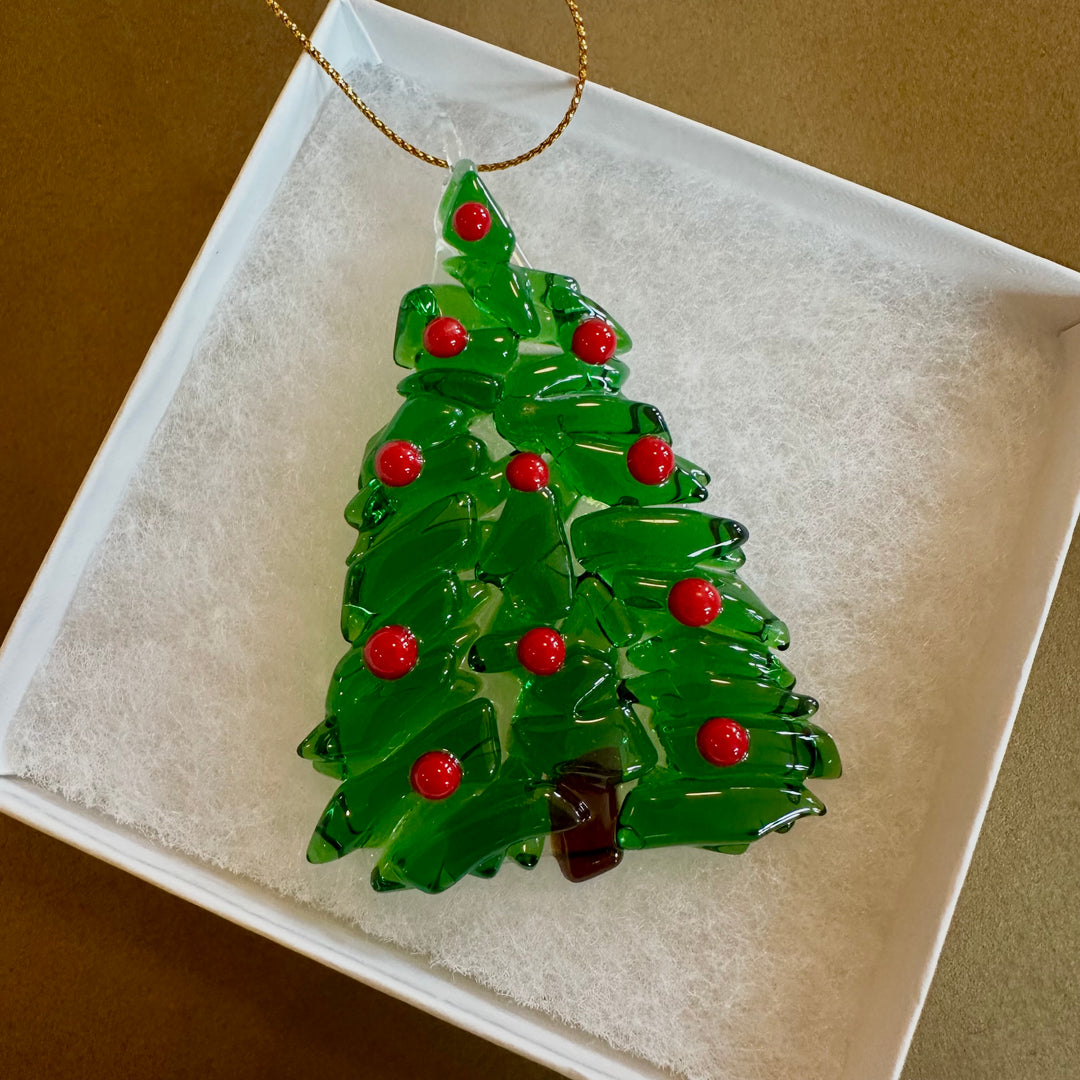 Tree with Red Ornament