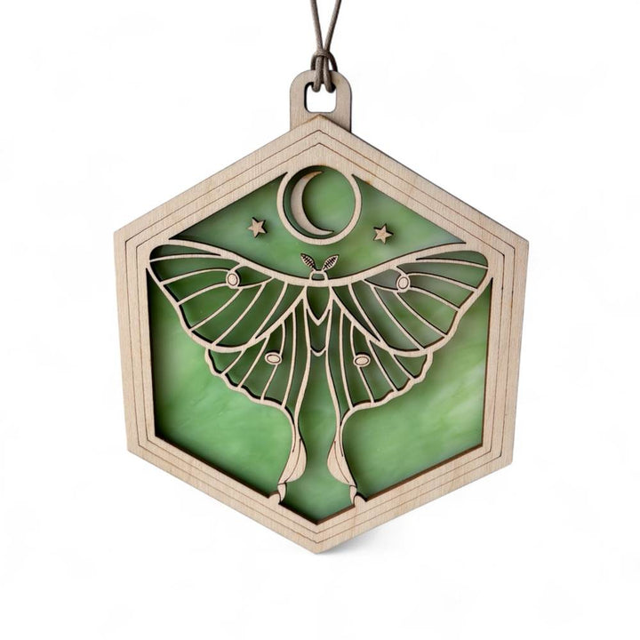 Suncatcher Luna Moth Green Streak