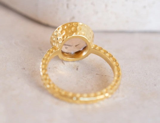 Marcela Ring Morganite Hydro Gold