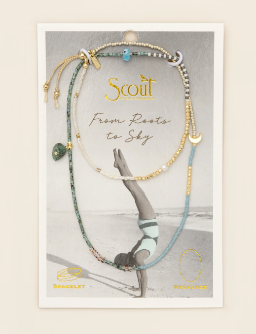 Mixed Media Wrap Transformation - African Turquoise + Gold