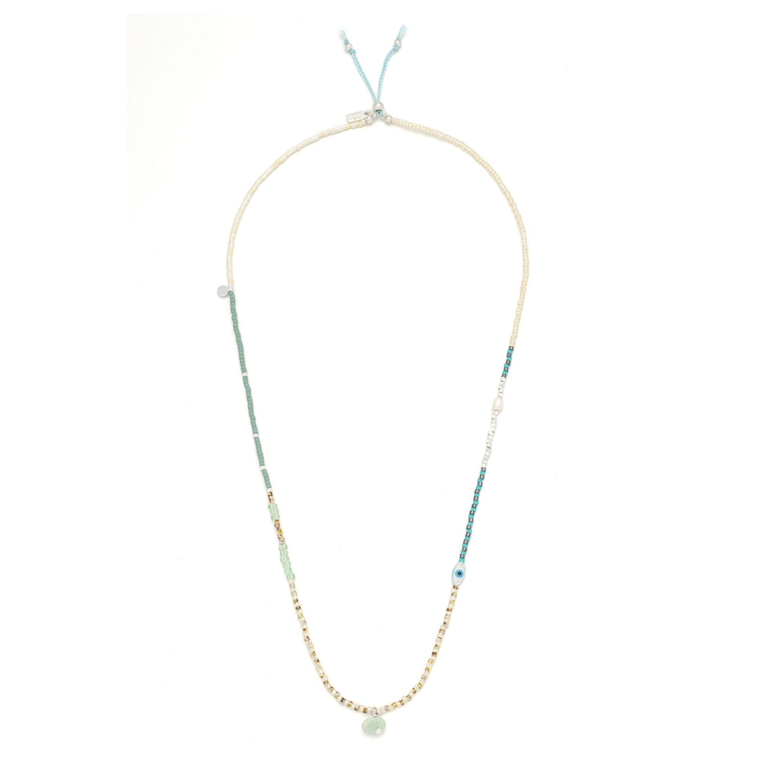 Mixed Media Wrap Courage - Amazonite + Silver