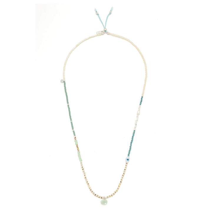 Mixed Media Wrap Courage - Amazonite + Silver