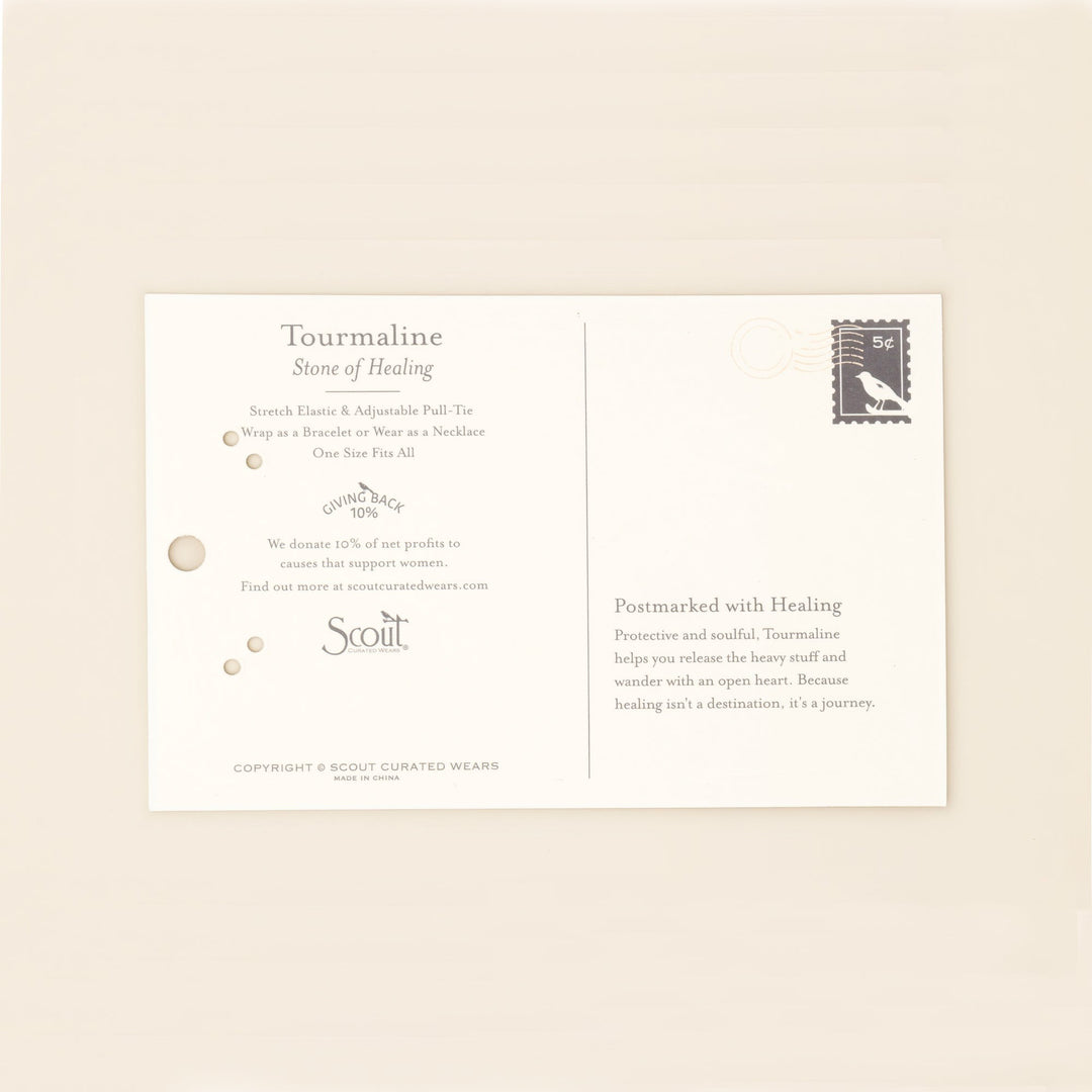 Mixed Media Wrap Healing - Tourmaline + Gold