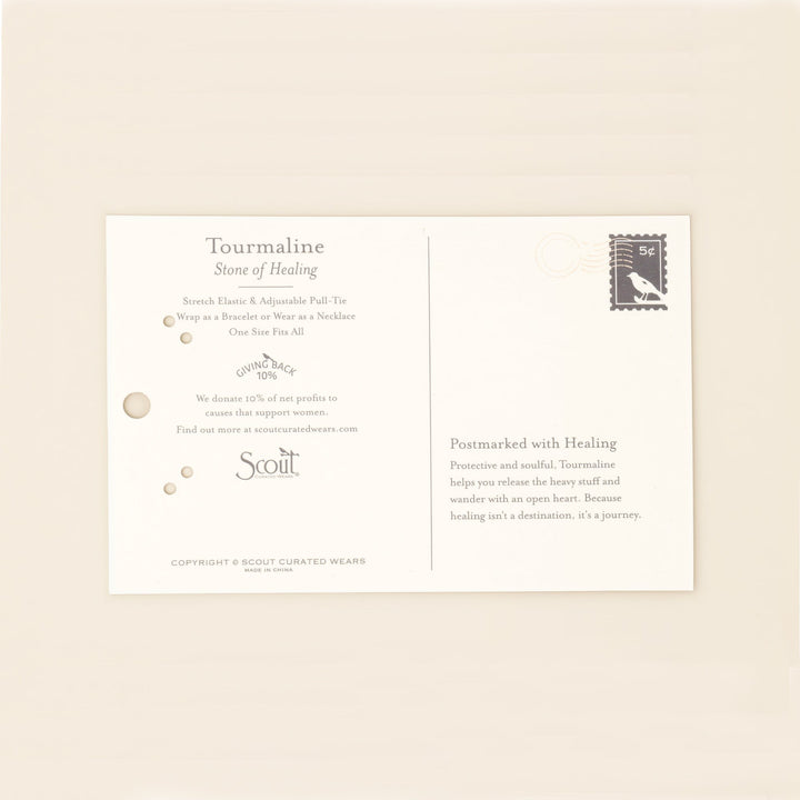 Mixed Media Wrap Healing - Tourmaline + Gold