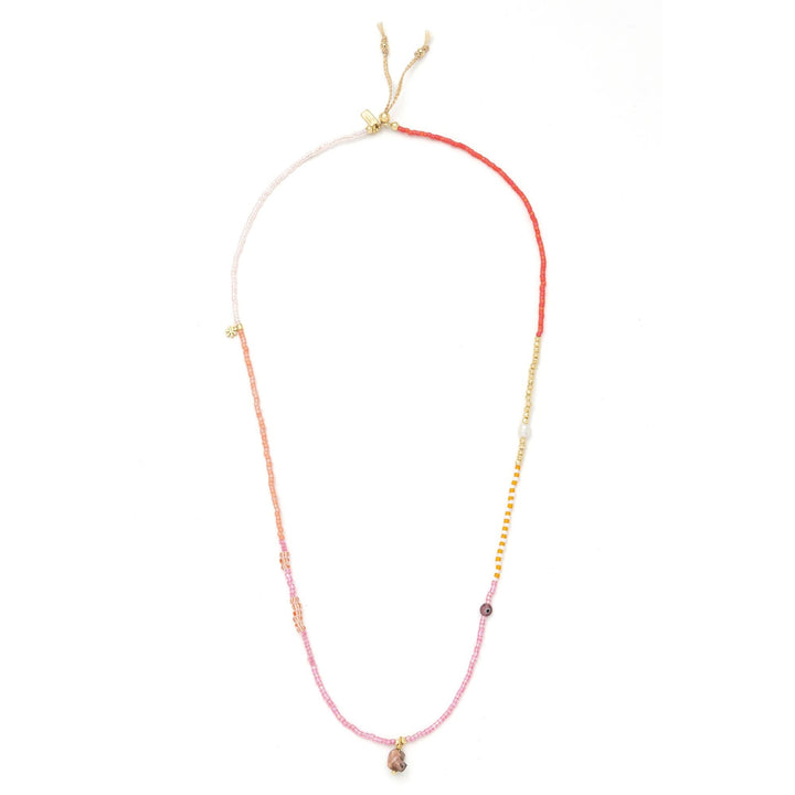 Mixed Media Wrap Love - Rhodochrosite + Gold