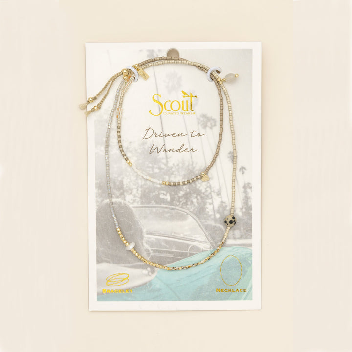 Mixed Media Wrap Magic - Labradorite + Gold