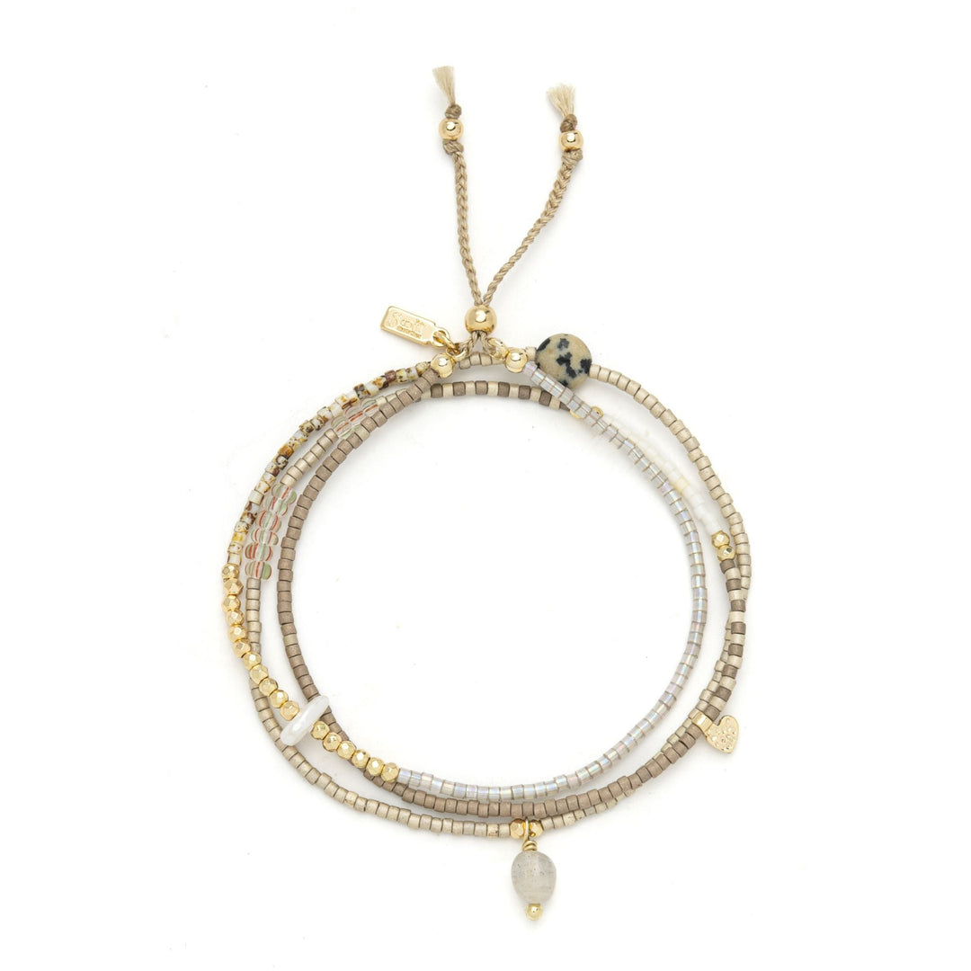 Mixed Media Wrap Magic - Labradorite + Gold