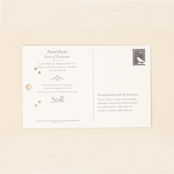 Mixed Media Wrap Protection - Amethyst, Gold + Silver