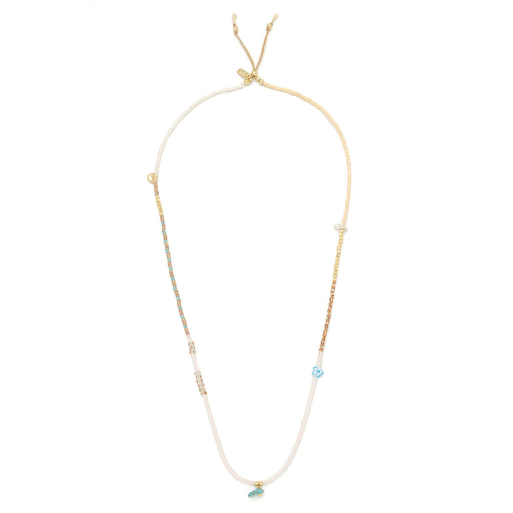 Mixed Media Wrap Tranquility - Turquoise + Gold