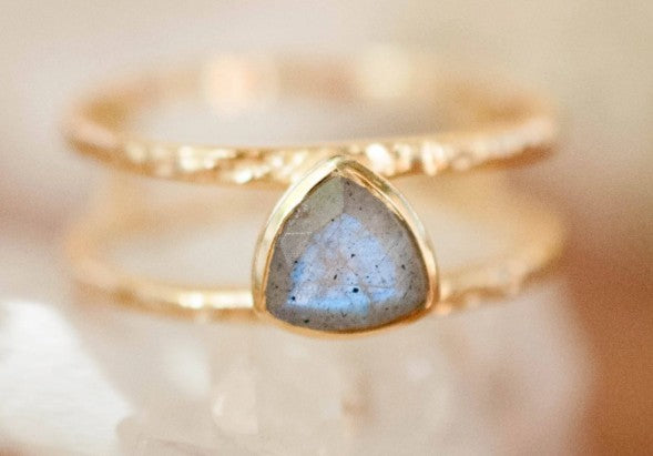 Pamela Ring Labradorite Gold