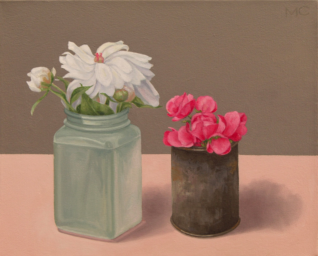 Peony and Begonias