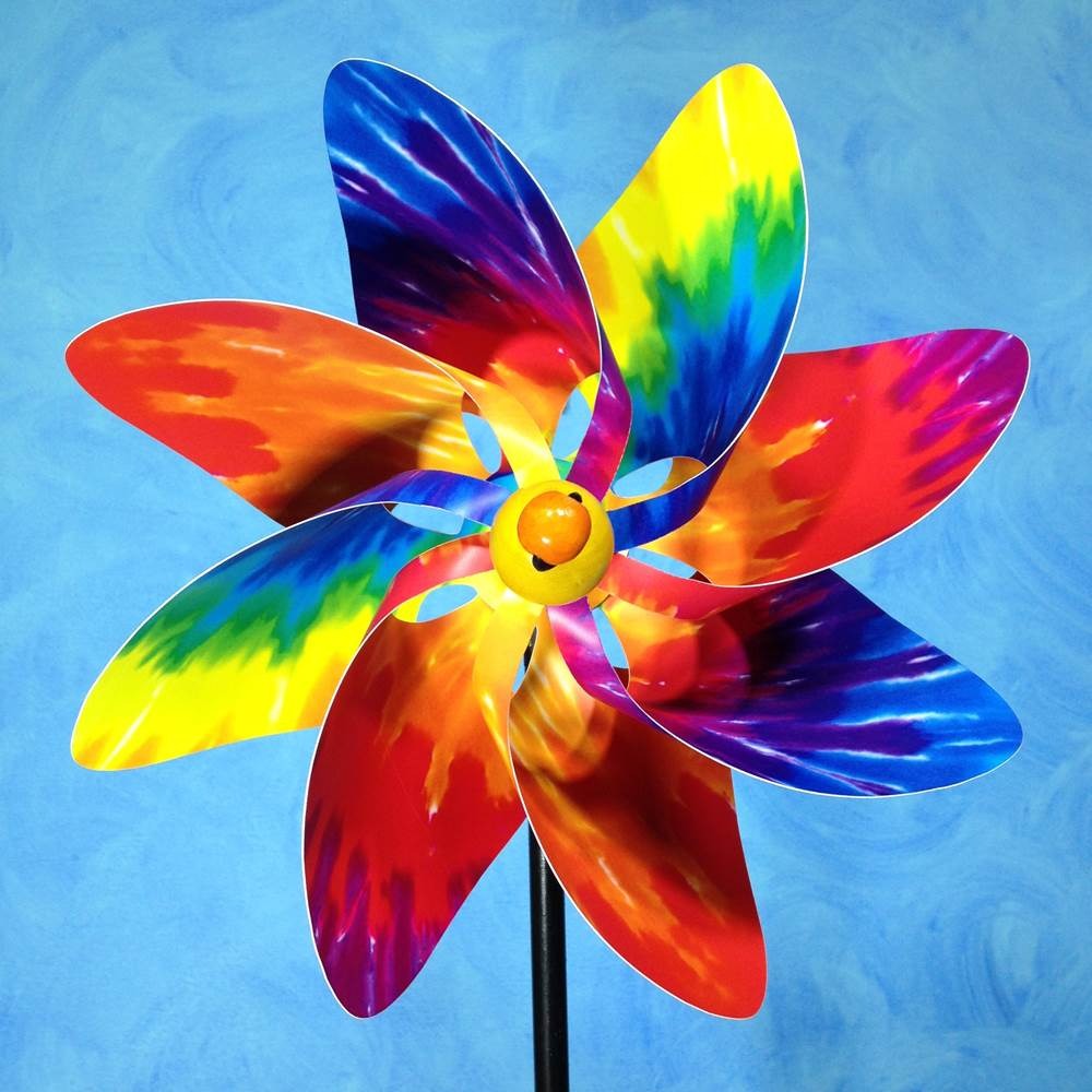 Pinwheel Rainbow Tie Dye