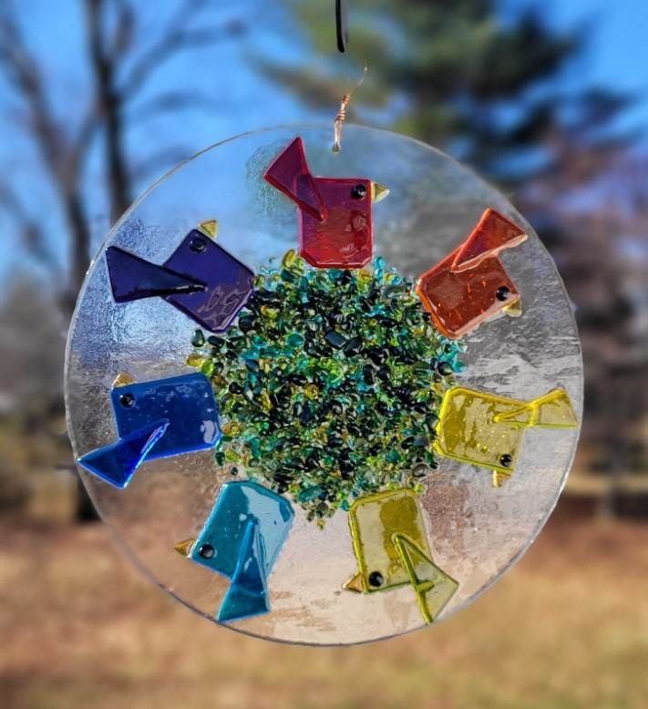 Round Rainbow Birds