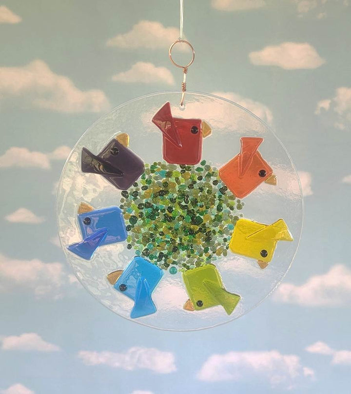 Round Rainbow Birds