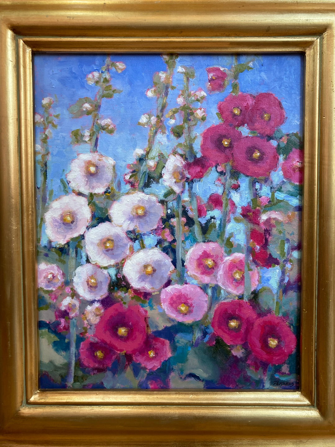 Hollyhocks