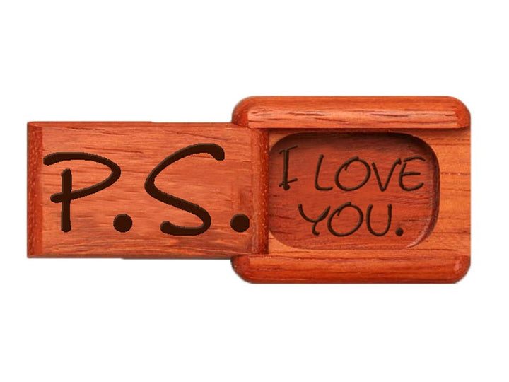 2" Secret Box Padauk P.S. I Love You