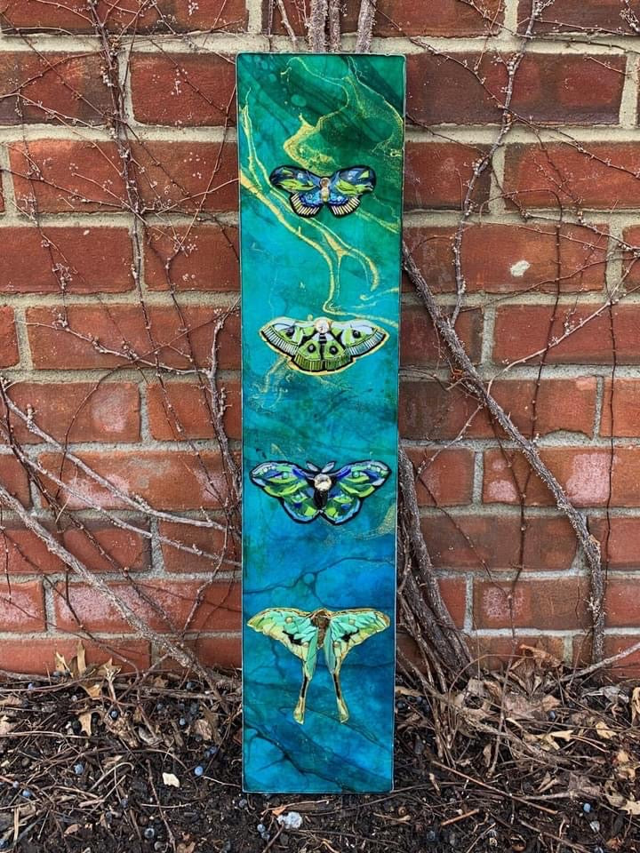 4 Bejeweled Butterflies Totem