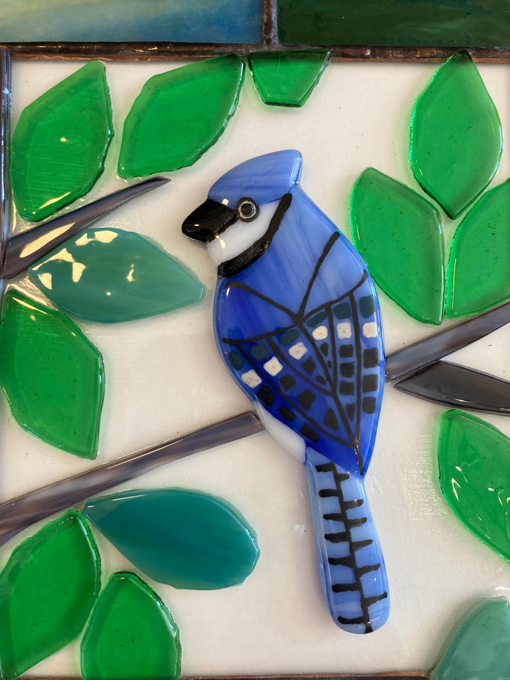 Blue Jay + Finch Panel