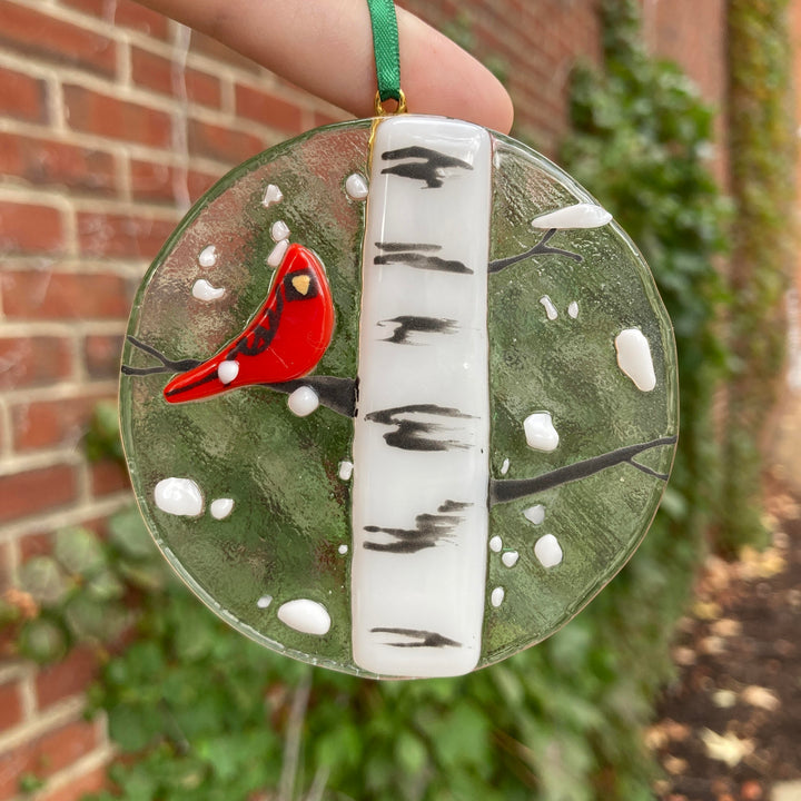 Cardinal On A Branch Ornament
