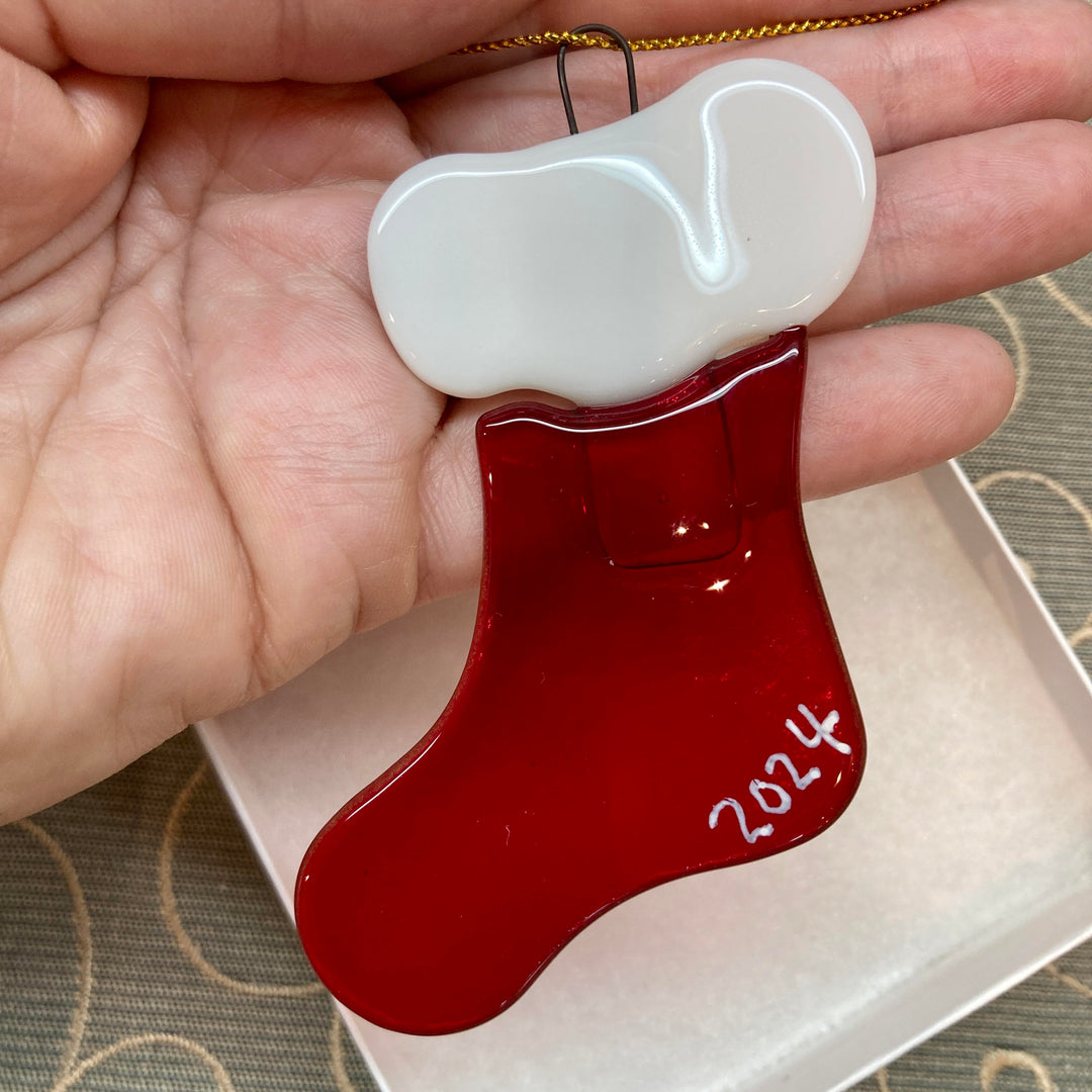 2024 Red Stocking Ornament