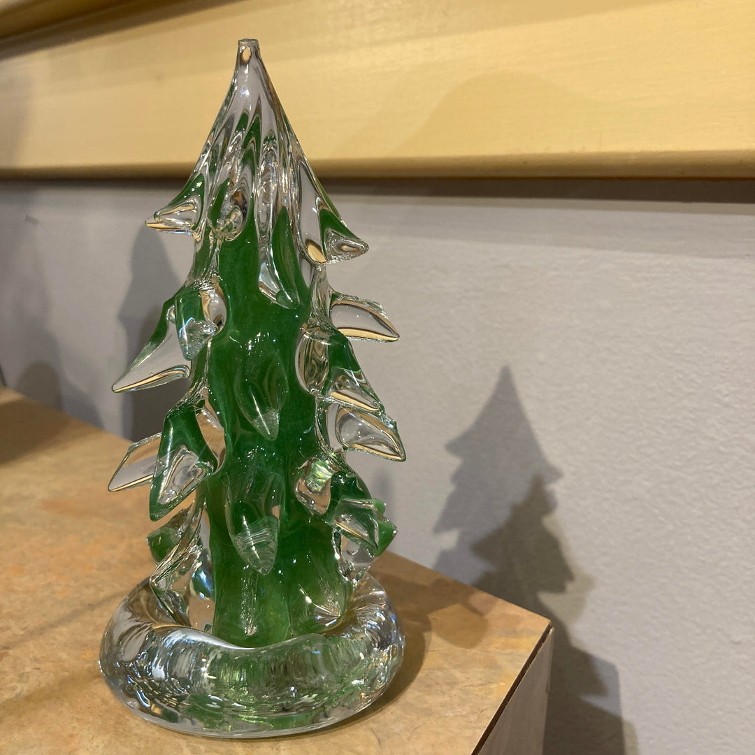 Dark Green Glass Tree