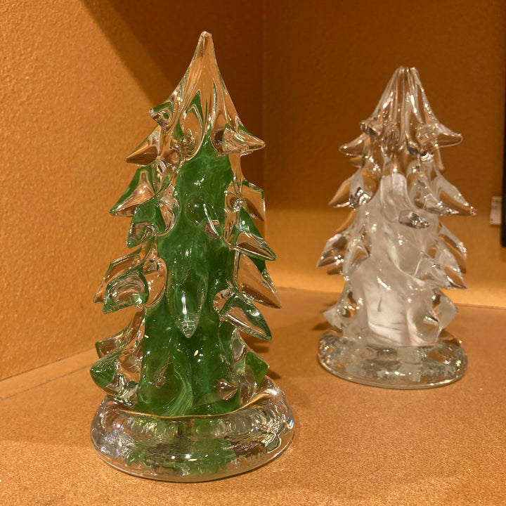 Dark Green Glass Tree