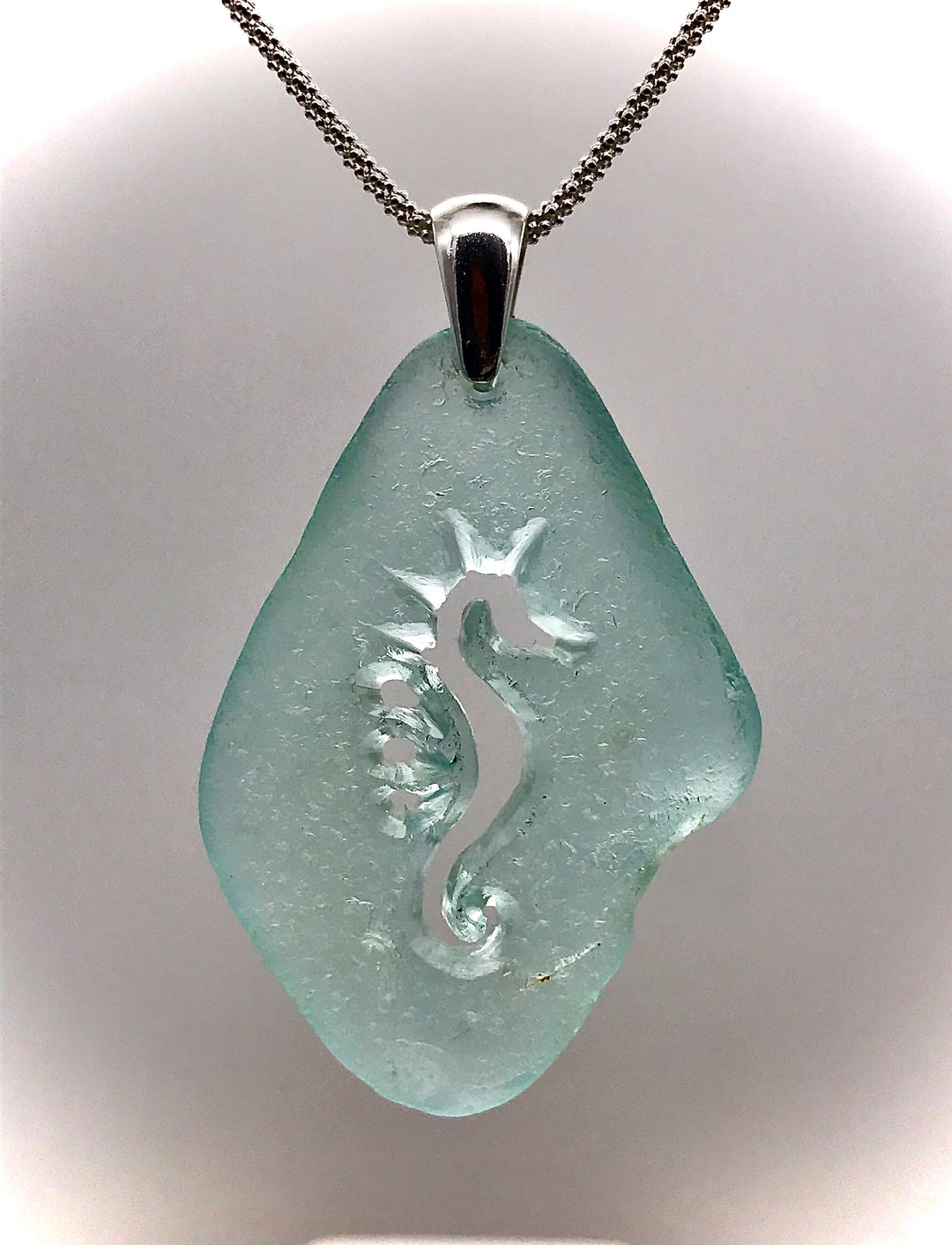 Glacier Seahorse Necklace