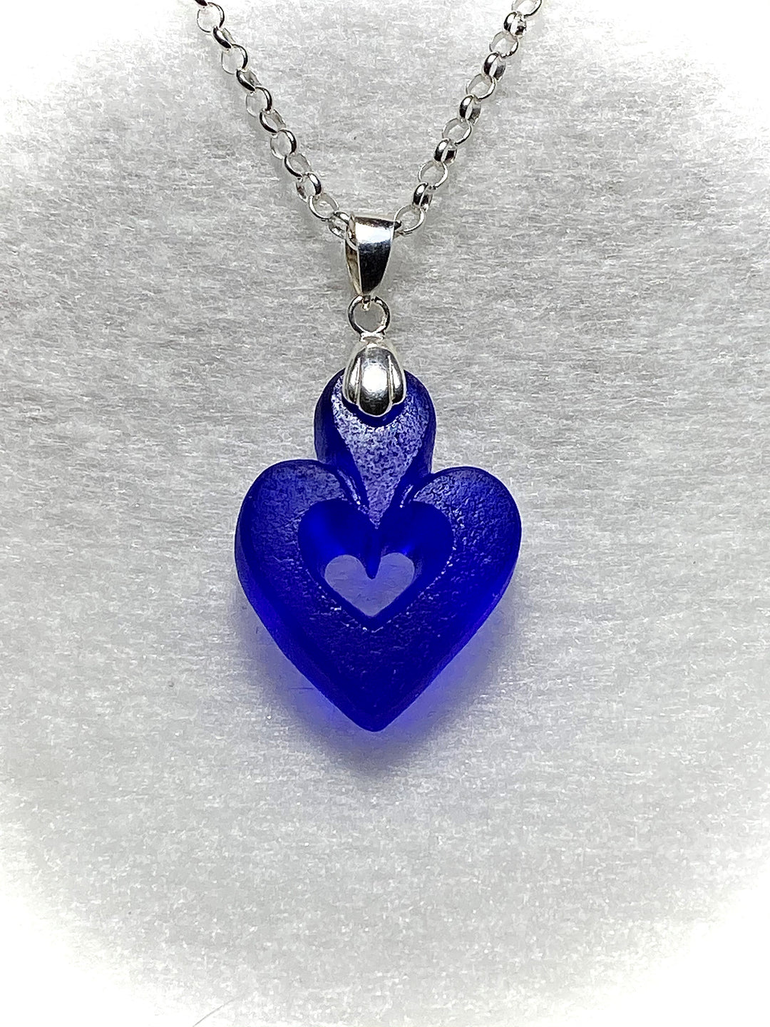 Heart Cobalt Blue Necklace