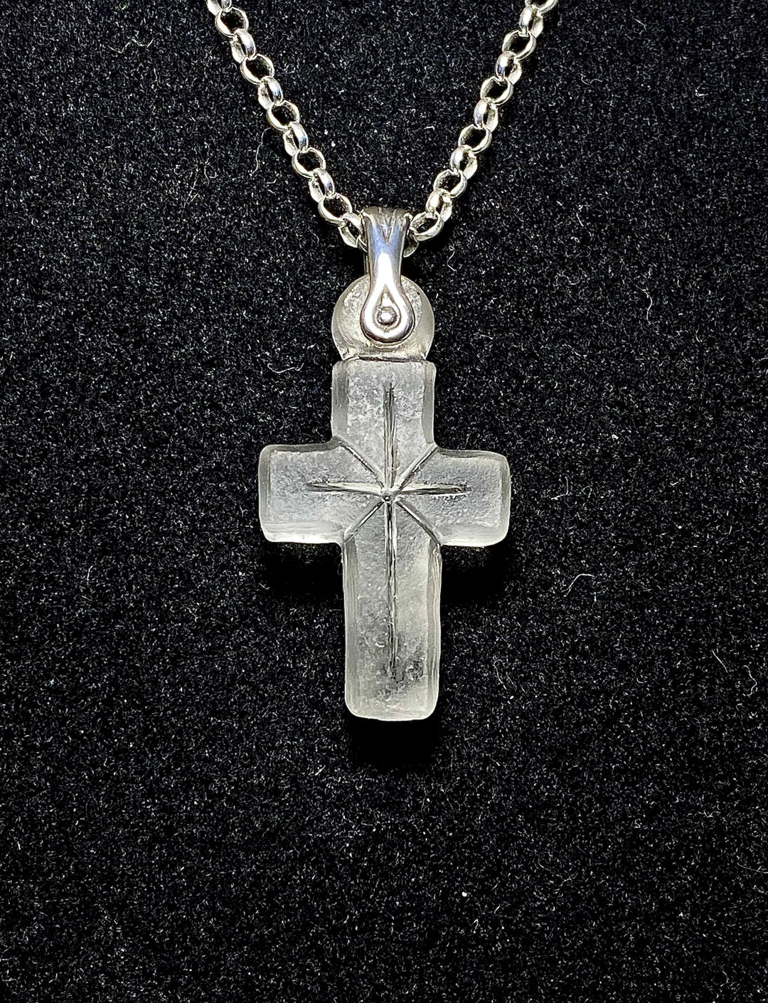 Cross Necklace White