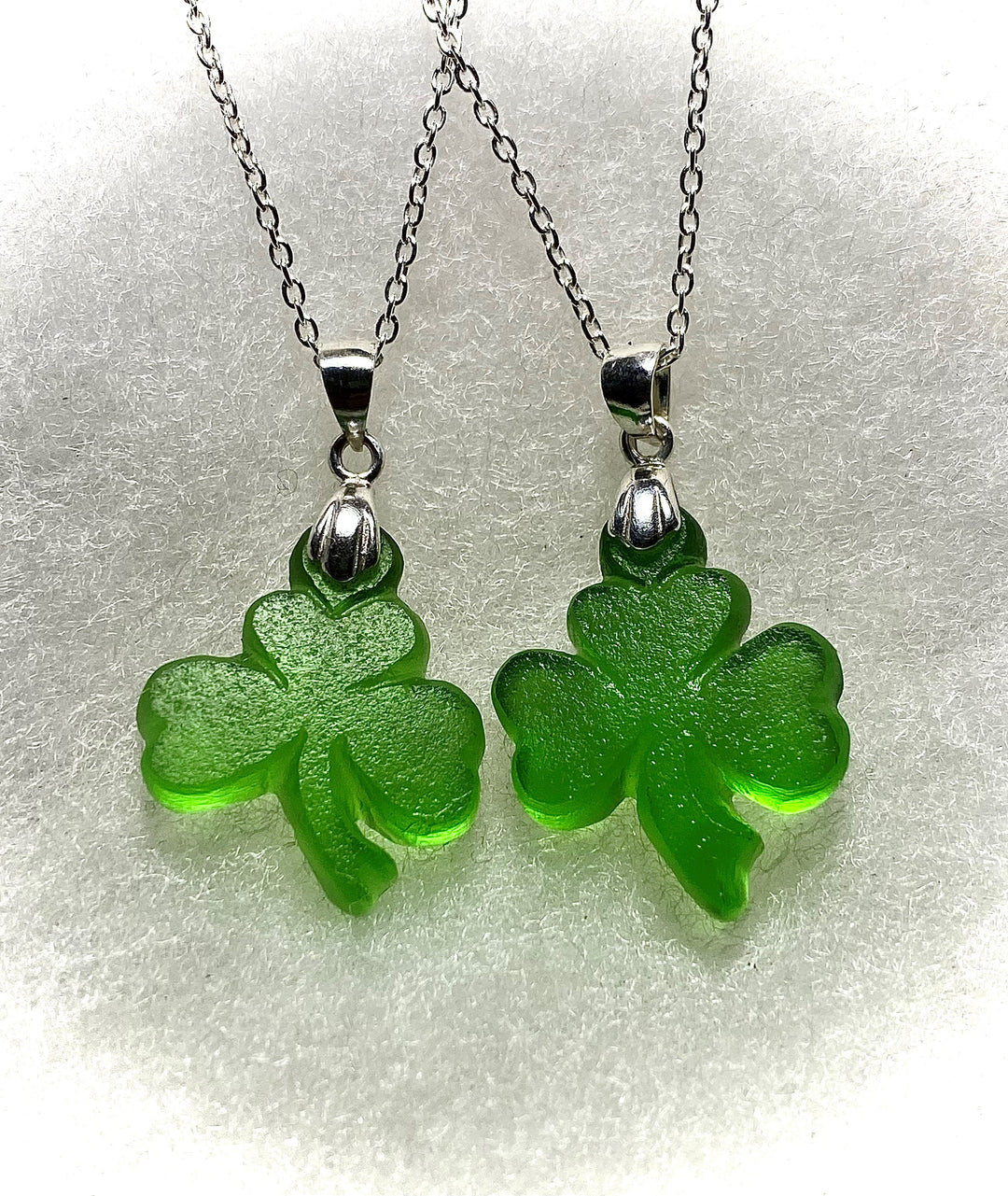 Shamrock Necklace Kelly Green