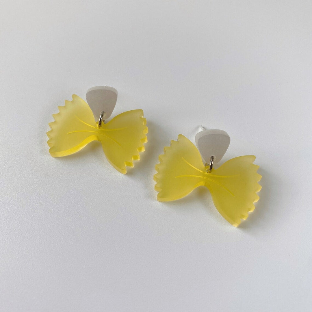 Bowtie Pasta Earrings