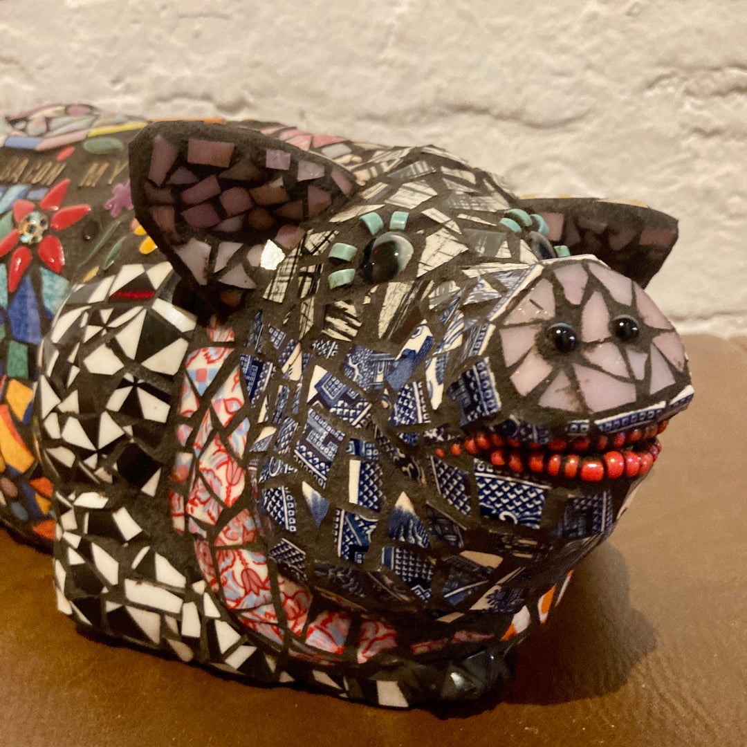 Roberta the Mosaic Pig