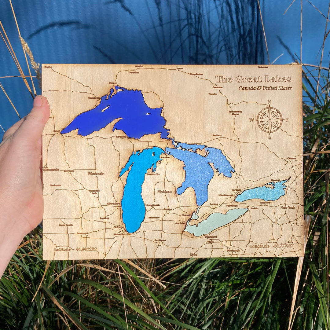 Great Lakes Map Small