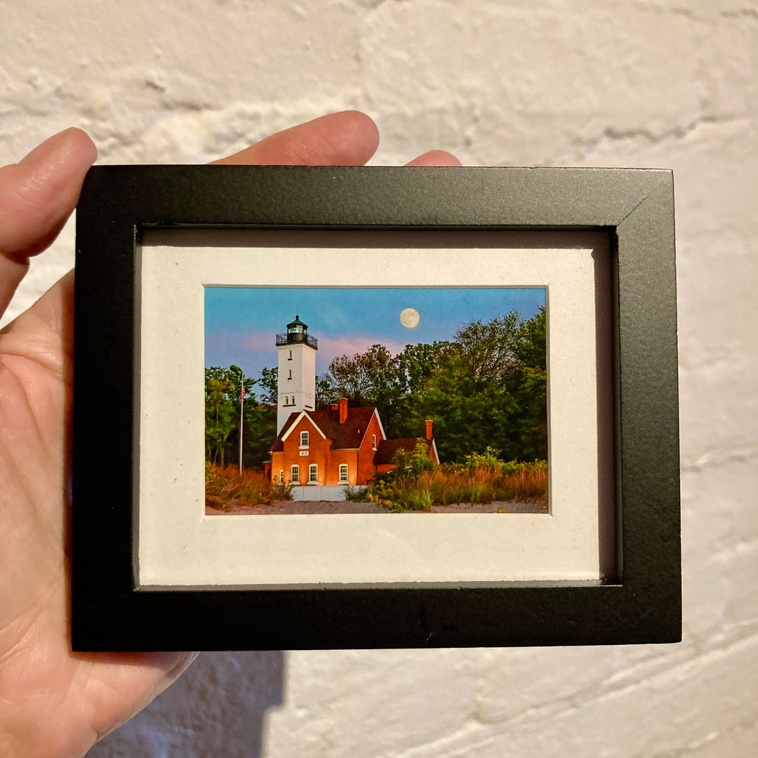 Presque Isle Lighthouse Moonrise Mini