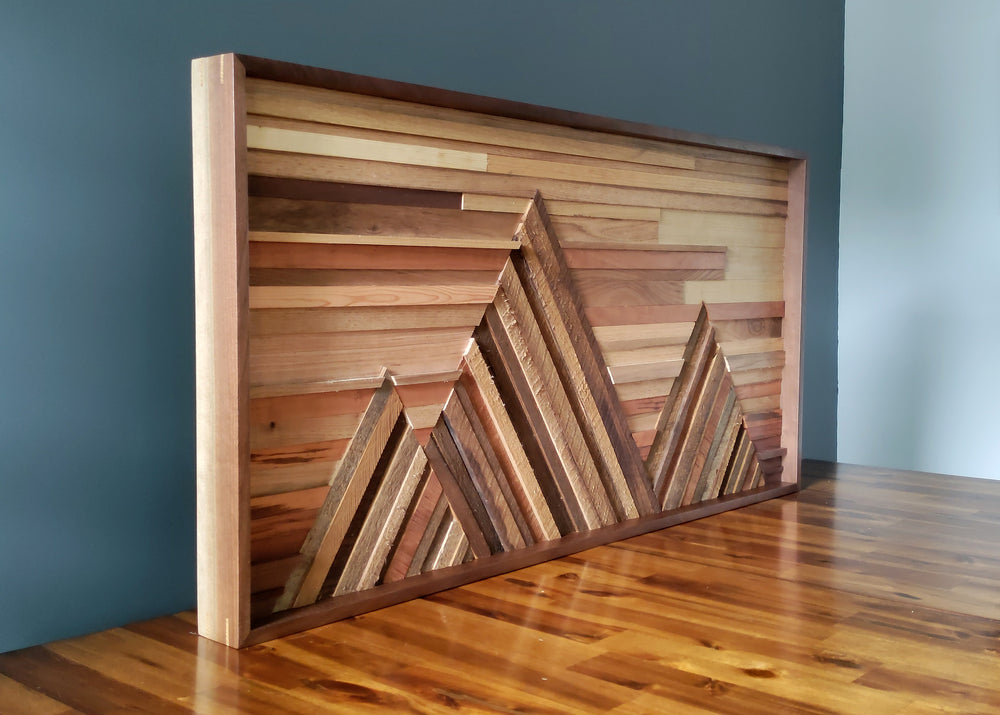 Wooden Mountain Wall Art