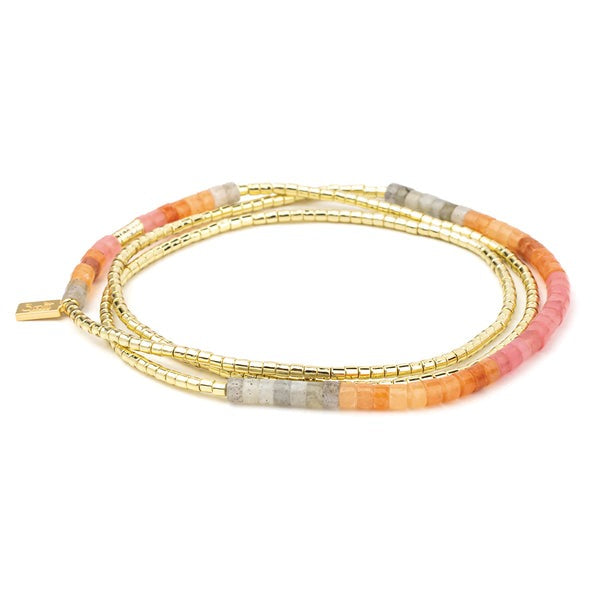 Ombre Stone Wrap Sunset + Gold