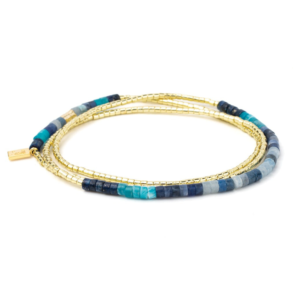Ombre Stone Wrap Midnight + Gold