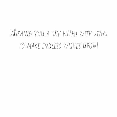 Birthday Card - Starry Sky
