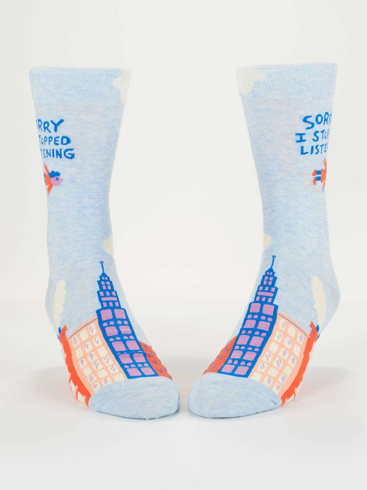 I Stopped Listening Men'sSocks