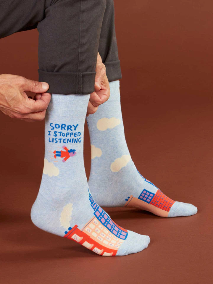 I Stopped Listening Men'sSocks