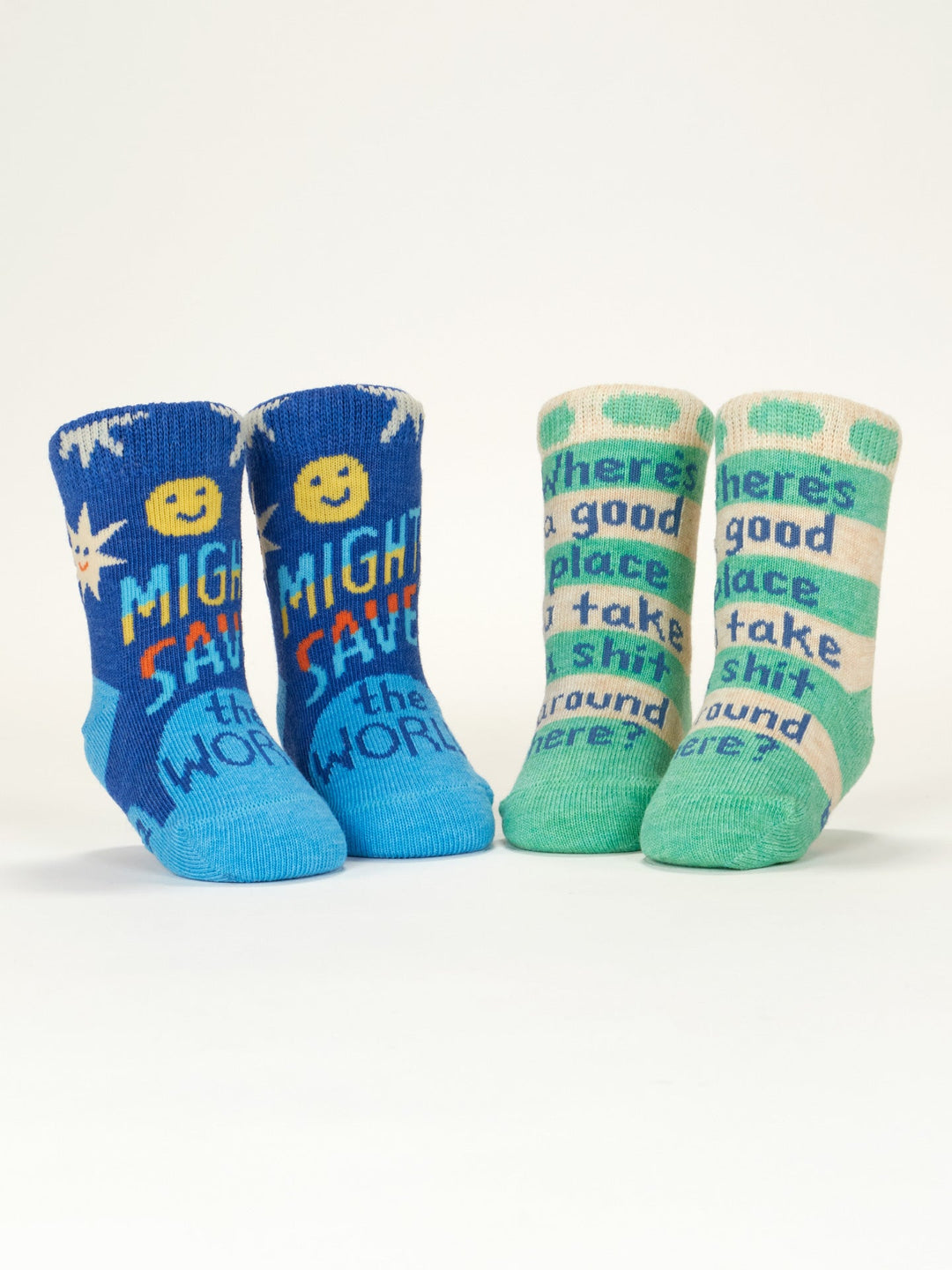 Save World/Take Sh*t Baby Socks
