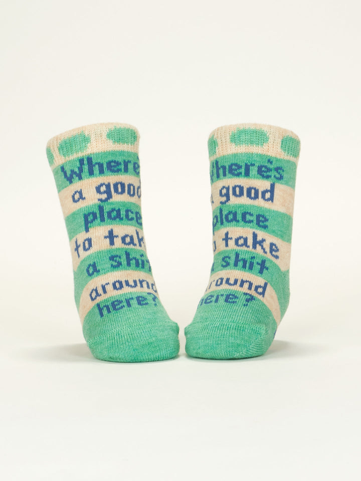Save World/Take Sh*t Baby Socks