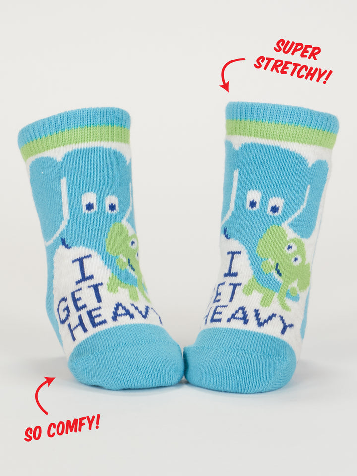 Little Meatball/I Get Heavy Baby Socks