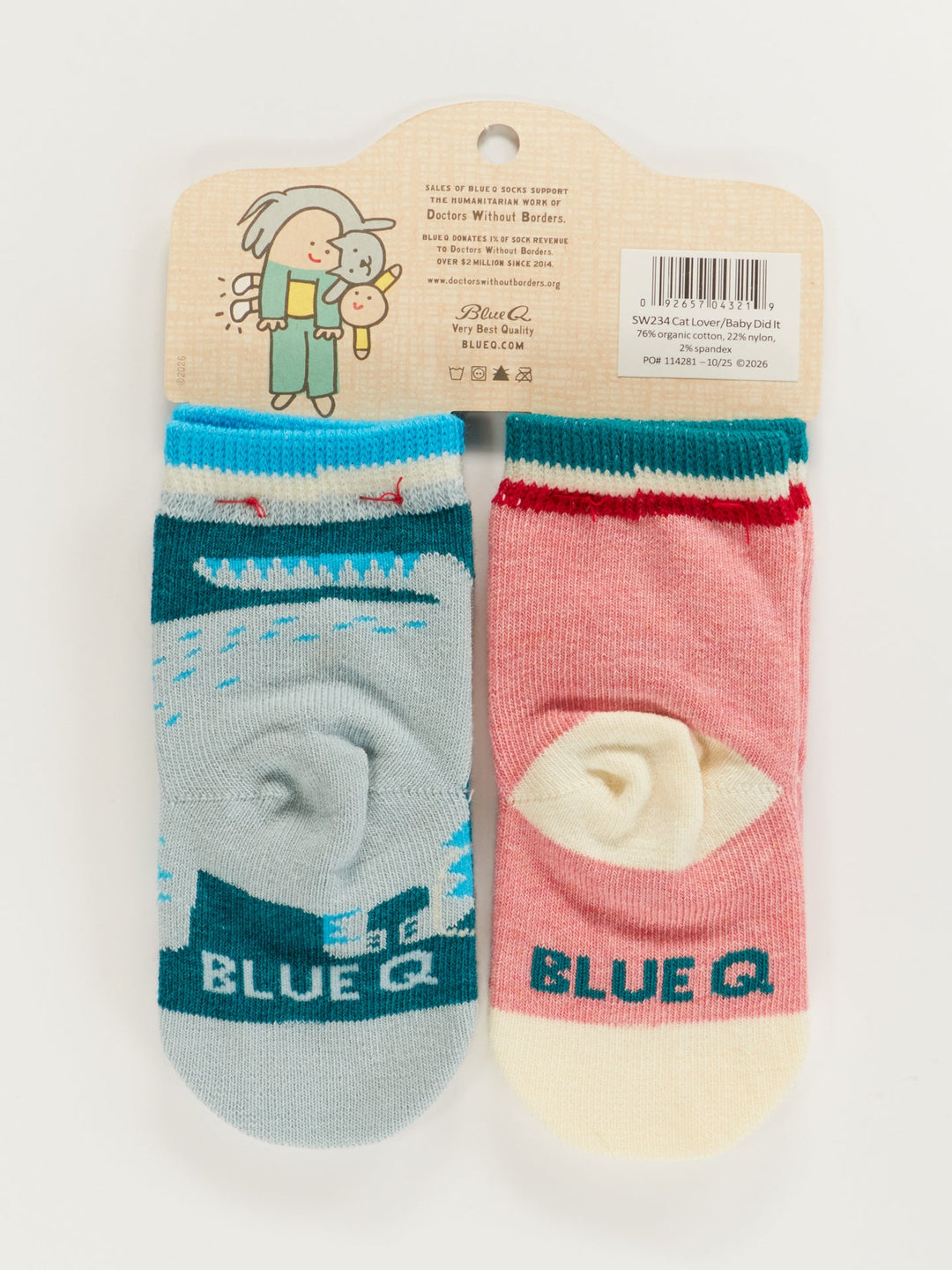 Cat Lover/Baby Did It Baby Socks