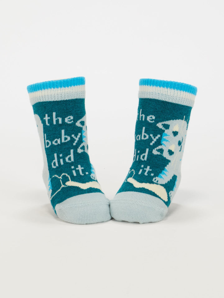 Cat Lover/Baby Did It Baby Socks