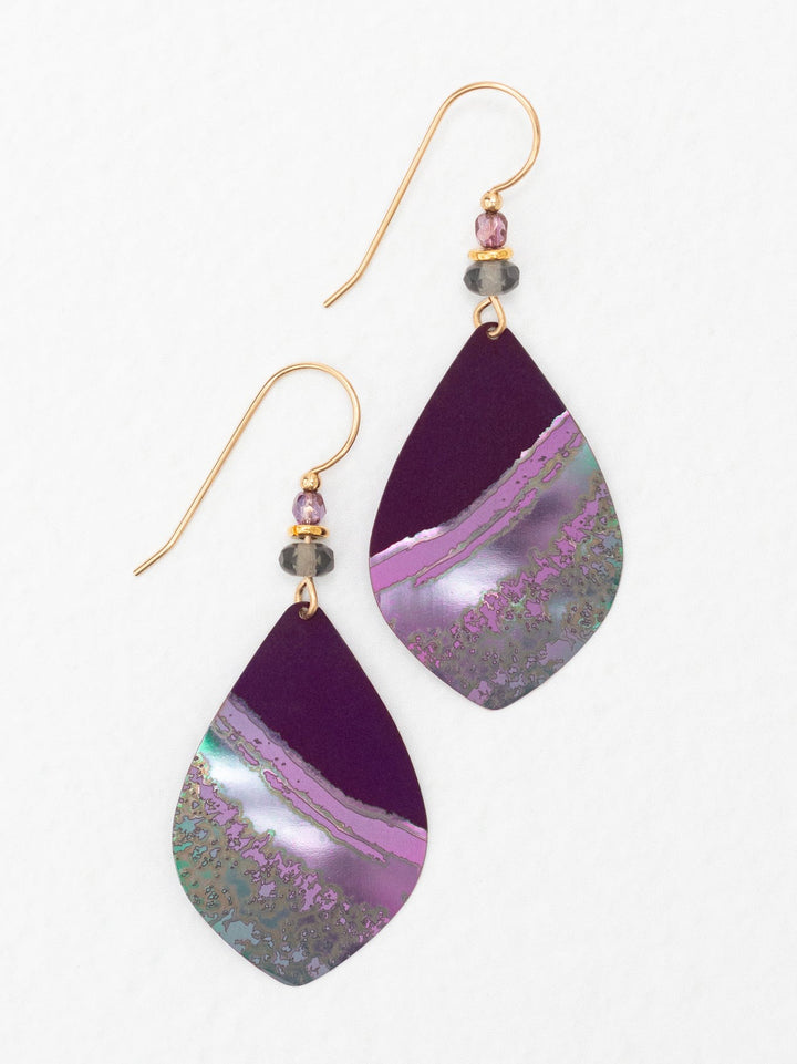 Shorebreak Earrings Purple Depths